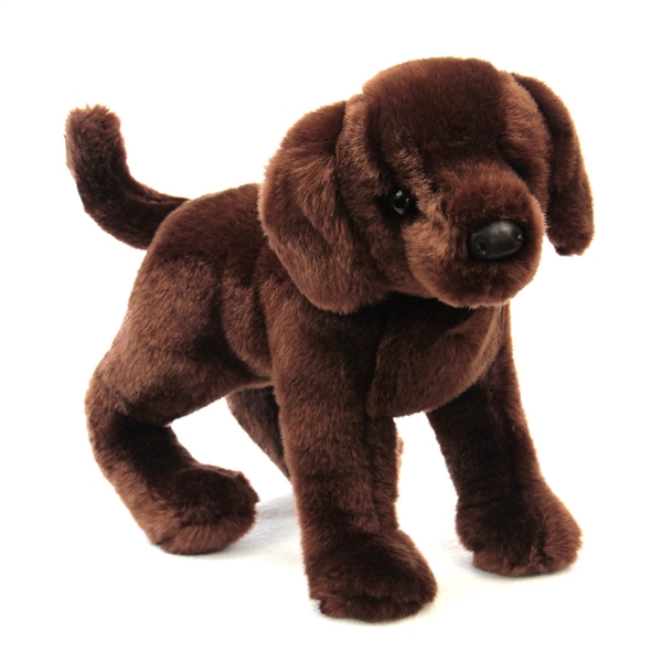 chocolate lab stuffed dog