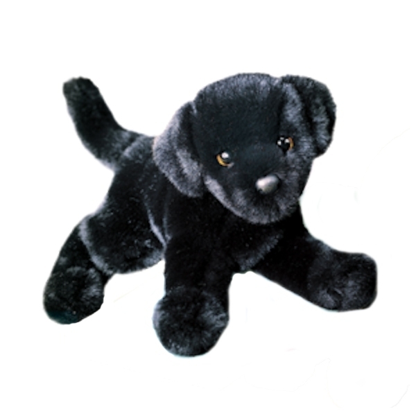 black lab plush dog